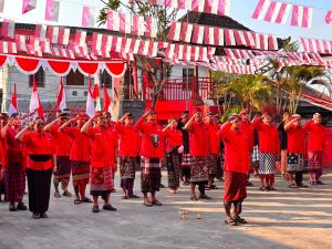 DPC PDI Perjuangan Tabanan Gelar Upacara Bendera Peringati HUT ke-81 Kemerdekaan RI